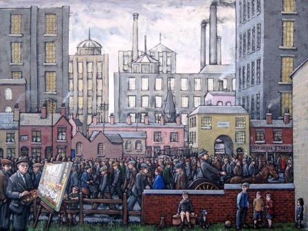 Lowry Painting coming from the Mill James Milroy