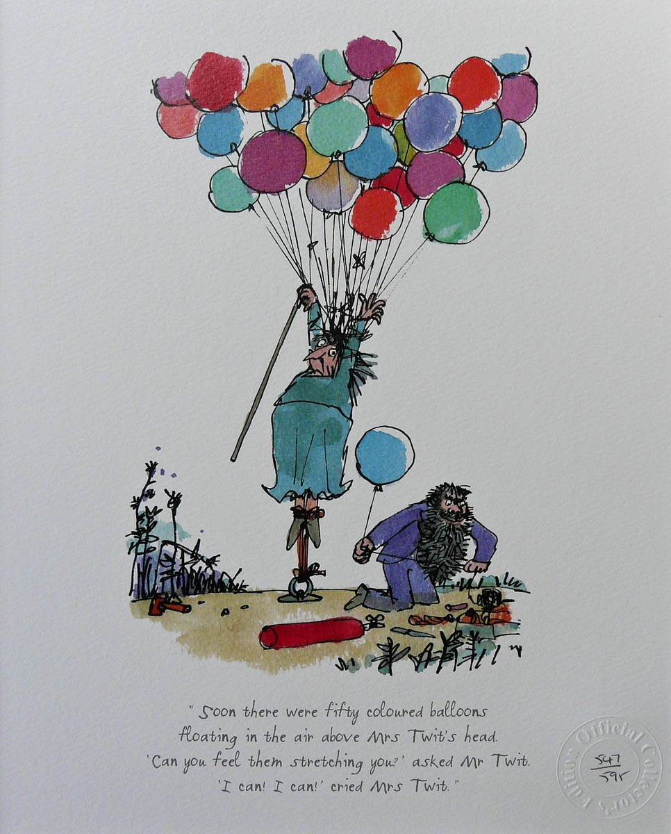 Soon there were fifty coloured balloons Quentin Blake
