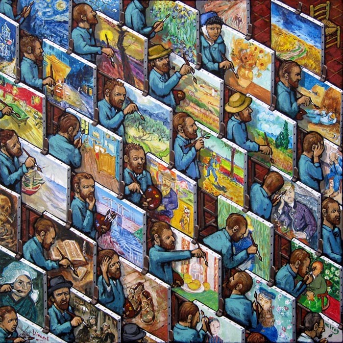 Vincent Painting Van Goghs James Milroy
