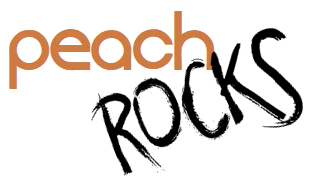 Partnerships Page. Peach Rocks Logo #1.