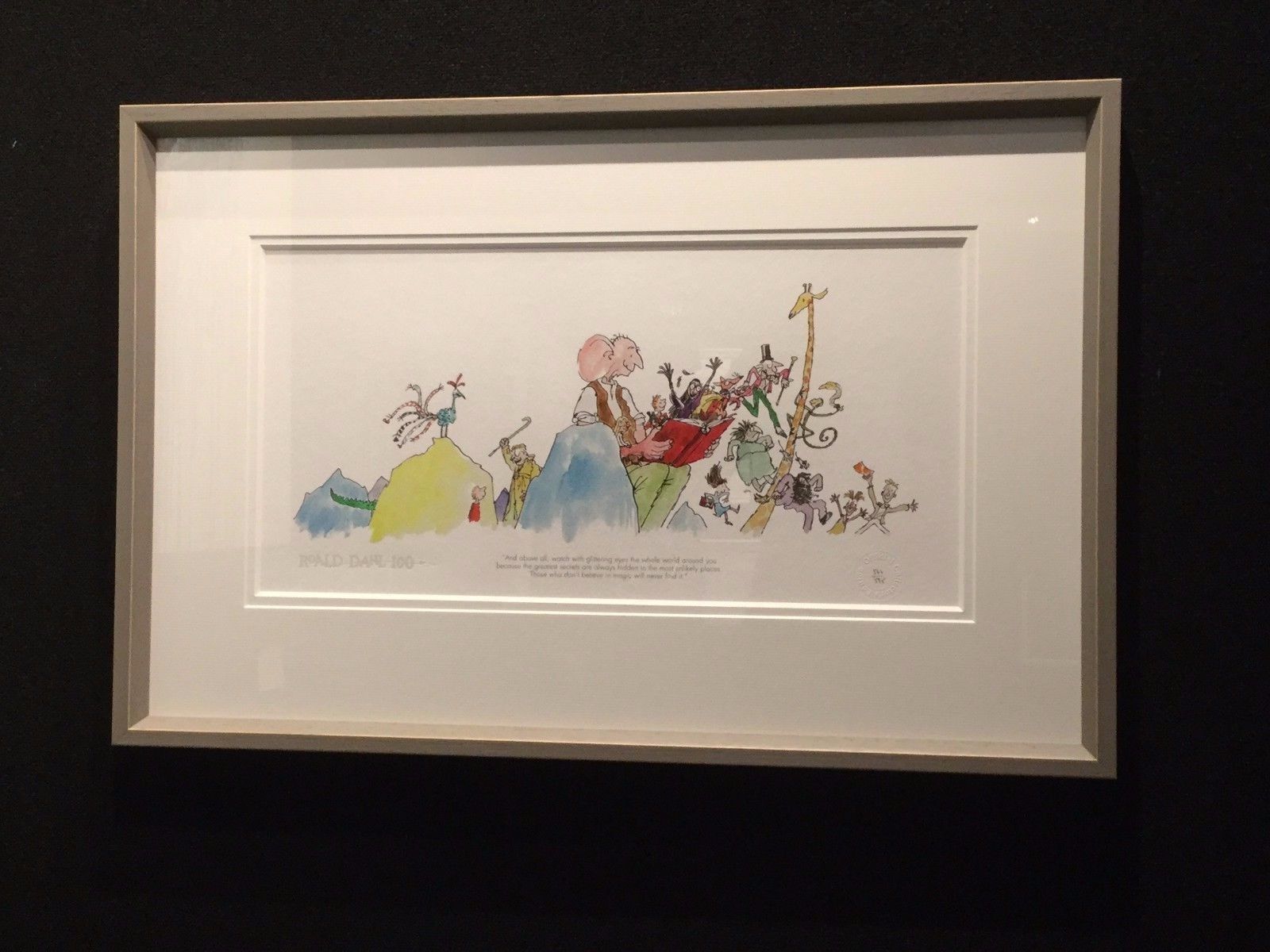Roald Dahl 100th Anniversary Print Quentin Blake