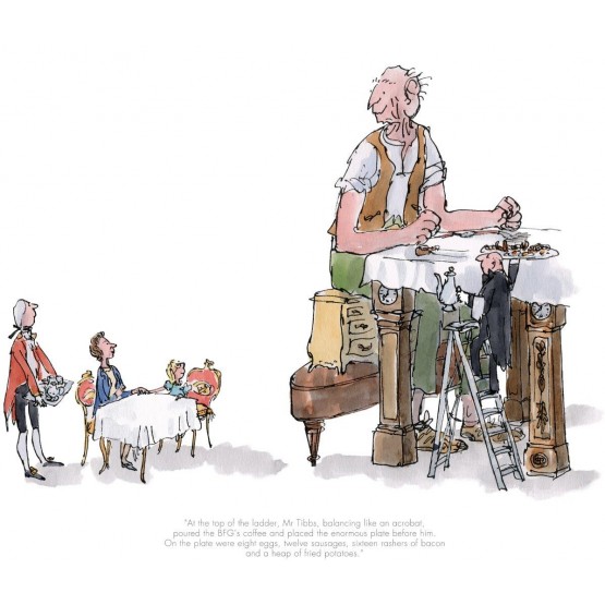 The BFG has Breakfast with the Queen Quentin Blake