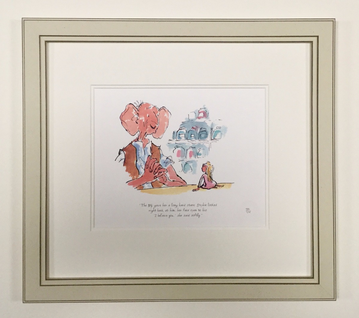 The BFG gave her a Long Hard Stare Quentin Blake