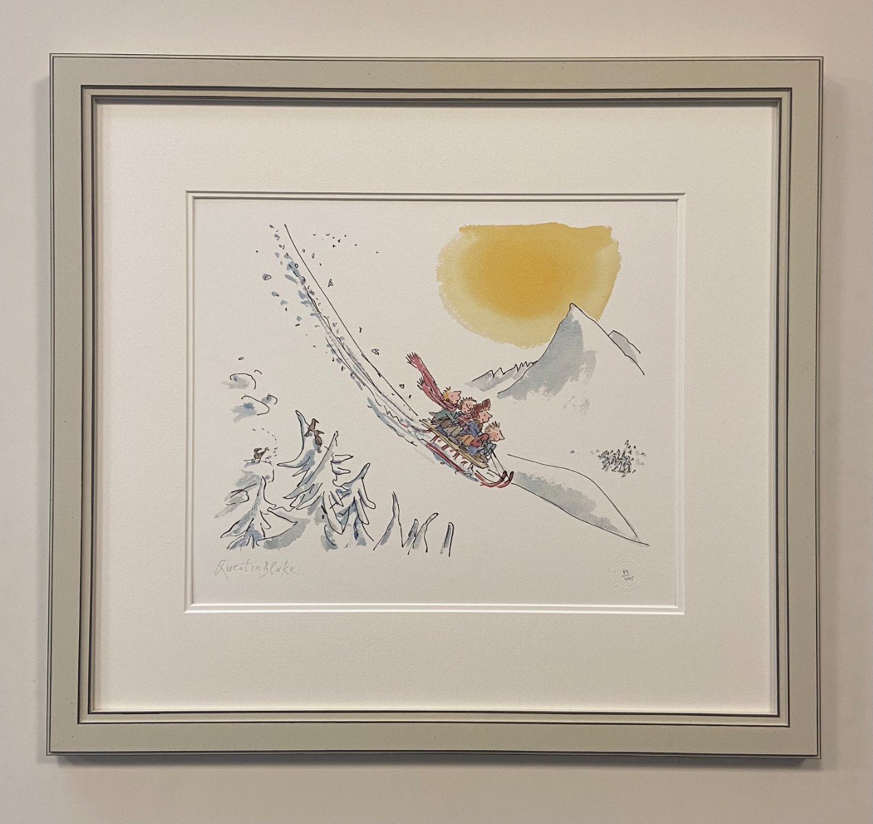 Lets see how fast our sledge will go Quentin Blake