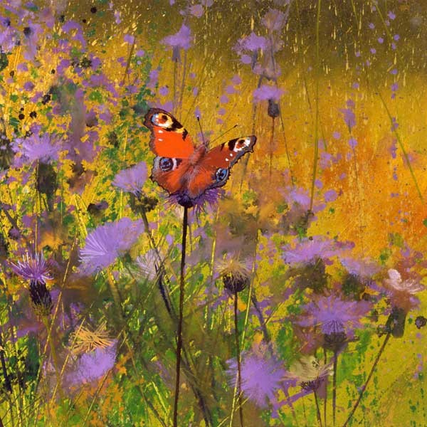 Peacock and Thistles Paul Evans